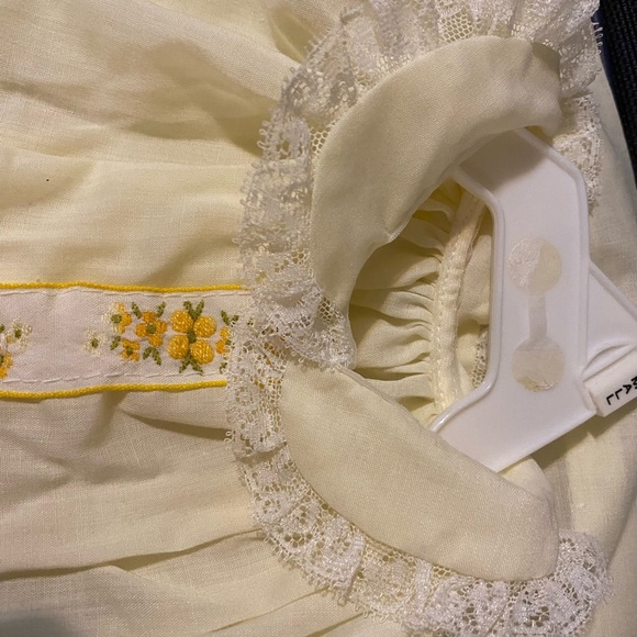 Vintage Embroidered Dress - Size 0/3 Months - Picture 7 of 12
